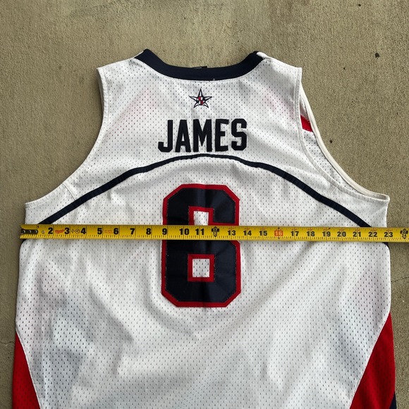 Mens Nike USA Basketball James 6 Jersey Size L Authentic Team Apparel - Picture 6 of 7